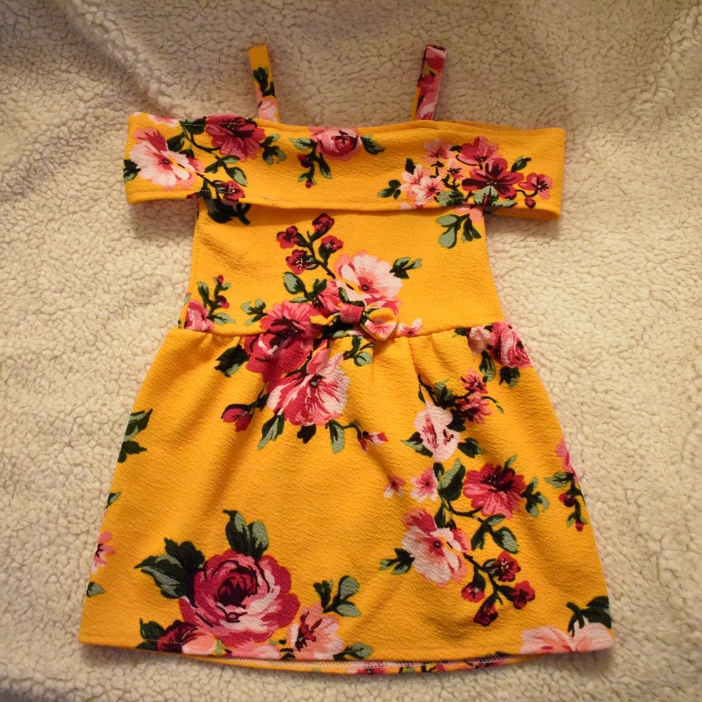 Off Shoulder Floral Dress 2T